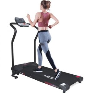 Ise Tapis De Course Pliable -Electrique Motorisé 10 Km/H - 0.75hp,750 W-Compact,Silencieux-4 Programmes,Roues De Transport Sy-1006