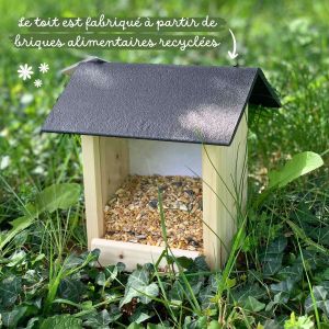 Mangeoire en bois à oiseaux Le jardin du moulin Moulin Roty