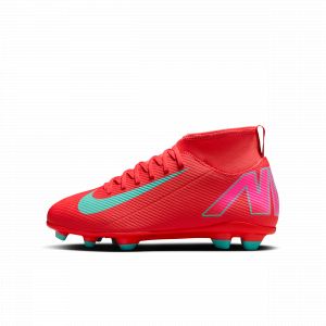 Nike Chaussure de foot à crampons montante multi-surfaces Jr. Mercurial Superfly 10 Club pour enfant/ado - Rouge - Taille 35.5 - Unisex