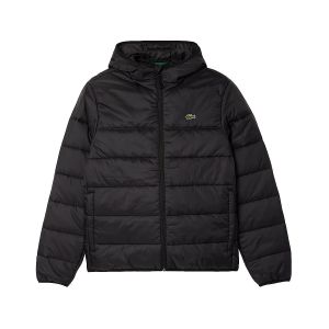Lacoste Veste à capuche Puffer Contrast noir pur - L-XL
