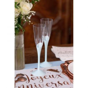 Ruedelafete Fl&ucirc;te r&eacute;utilisable - Blanc