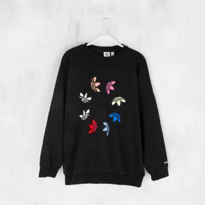 Adidas Sweat-shirt Adicolor Shattered Trefoil Wheel Noir - Taille 34;36;38;40;42;44;46