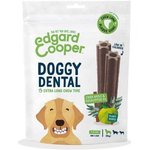 Edgard & Cooper Doggy Dental - Pomme & Eucalyptus - Gros - 7 bâtonnets