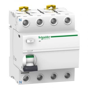 Schneider Electric A9R41440 À courant résiduel disjoncteur iid 4P 40 A 30 MA ac, blanc