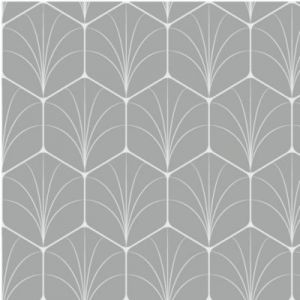 Cameleo Crédence de cuisine auto-adhésive motif oasis gris clair l. 200 cm x H. 40 cm x ép. 0,2 mm