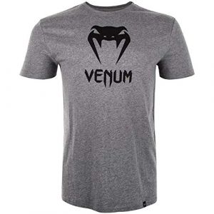 Venum Classic T- T-Shirt Homme, Gris chin&eacute;, FR : M (Taille Fabricant : M)