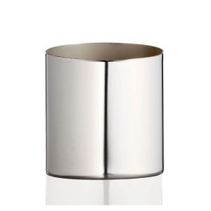 Wadiga Porte Brosse &agrave; Dents Verre Rond en Inox Brillant