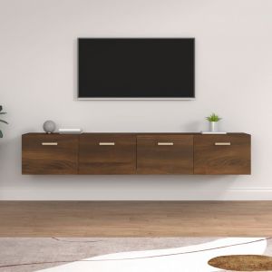VidaXL Armoires murales 2 pcs Chêne marron 100x36,5x35 cm Chêne marron