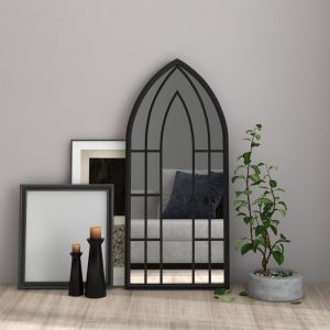 Image de VidaXL Miroir Noir 100x45 cm Fer pour utilisation à l'intérieur Black