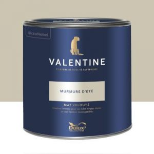 Dulux Valentine Peinture intérieure de haute qualité - Valentine - Couleur intense & pouvoir couvrant élevé - Mat Velouté Murmure d'Été 2 l - Murmure d'Été - Dulux