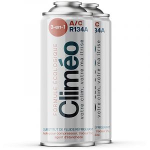 Clim&eacute;o Lot de 2 flacons de 400 ml de liquide frigorig&egrave;ne &eacute;cologique 3 en 1 avec scellant R134a/R12 Service ind&eacute;pendant de climatisation