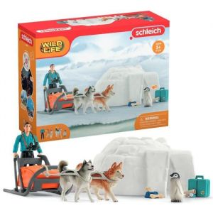 Schleich 42558 Expédition En Antarctique, dès 3 ans, WILD LIFE - coffret, 19 pièces