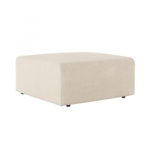 Loungitude Pouf en velours côtelé - Beige