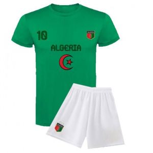 Ensemble De Foot Maillot Et Short Algérie Enfant Vert (Taille 7/8 Ans,Couleur Vert)