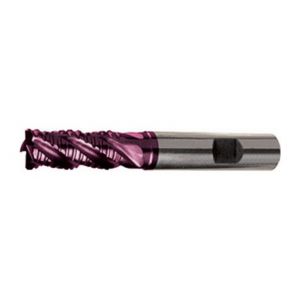 Guhring Fraise d'ébauche en carbure monobloc de type NF, longue, TiAlN, &Oslash d1 - h10 : 6,0 mm, Long. totale l1 57 mm, Long. coupe l2 13 mm, Dégagement : 21 mm