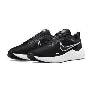 Nike Downshifter 12, Men's Road Running Shoes Homme, Black/White-DK Smoke Grey-Pure Platinum, 45 EU
