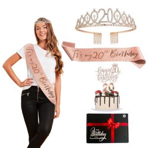 Original Cup Pack d'accessoires anniversaire 20 ans - Couleur Rose - Taille Taille Unique
