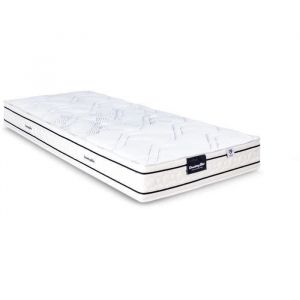 Dunlopillo Matelas 160x200 marque - Hauteur 20 cm Ressorts ensachés - Dunloflex - 5 zones - Soutien Equilibré - Fabriqué en France