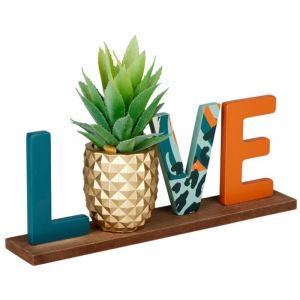Ostaria Mot d&eacute;co love ananas dor&eacute; &agrave; poser