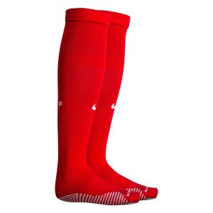 Nike Chaussettes de football hautes FFF 2020 Stadium Domicile/Ext&eacute;rieur - Rouge - Taille XL - Unisex