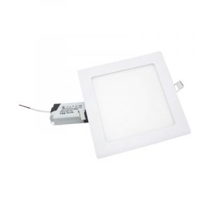 Silamp Spot LED Extra Plat Carré 12W Blanc - Blanc Neutre 4000K - 5500K