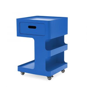 DRAWER Caisson à roulettes 1 tiroir en métal H60,5cm - Bleu - Trolet