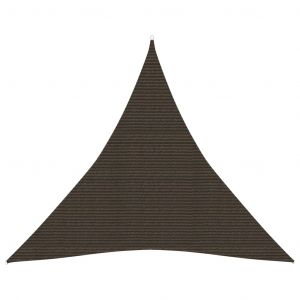 Image de VidaXL Voile d'ombrage 160 g/m² Marron 3,6x3,6x3,6 m PEHD