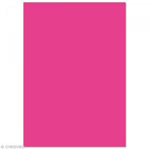 Image de Clairefontaine 26121C - Sachet de 5 feuilles papier Pollen 210x297, 120 g/m², coloris rose fuchsia