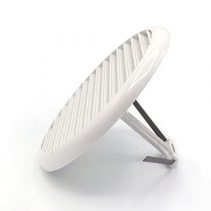 La Ventilazione TUP816RB Grille plastique universelle avec filet anti-septum et ressort, blanc, &Oslash; 175 mm