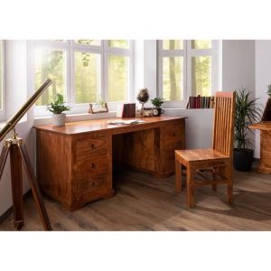 Bureau 180x80 Acacia laqué Miel oxford 0529 - brun