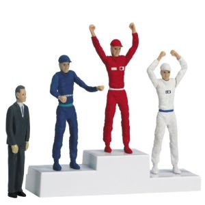 Carrera Toys 21121 - Podium avec personnages Timpo pour circuit Evolution, Digital 132 et 124