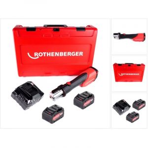 Image de Rothenberger ROMAX 4000 Sertisseuse sans fil 18V + 2x Batteries 8,0 Ah + Chargeur + Coffret