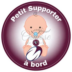 Autocollant Bébé à Bord FanZone Rugby - Petit Supporter Union Bordeaux Bègles