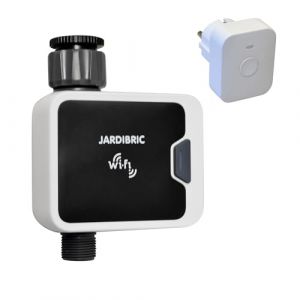 Jardibric Programmateur WiFi via appli Tuya – Commande vocale Alexa/Google – 1 voie – Pression 0,5 à 8 bars