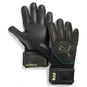 Puma Gants de Gardien de But de Football Future Match NC 6, Black Green Terrain Fizzy Light Yellow