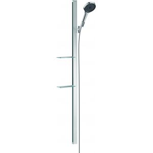 Hansgrohe Ensemble de douche 130 3jet avec barre de douche 150 cm et porte-savon chrom&eacute; Rainfinity