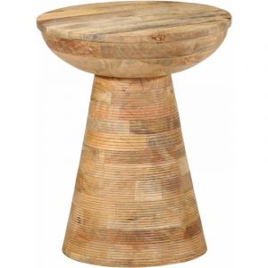 VidaXL Table d'appoint Ø37x45 cm bois de manguier massif