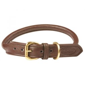 Weatherbeeta Collier pour chien en cuir roulé
