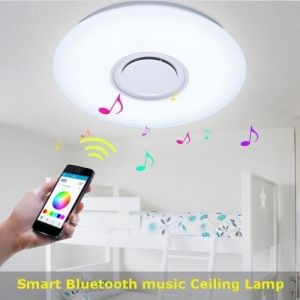 24W Moderne lampe de plafond musique bluetooth plafonnier LED 40cm encastré 172SMD T0CBB9