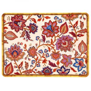 Les Jardins de la Comtesse Set de table rectangulaire (40 x 30 cm) fleuris - Lot de 6