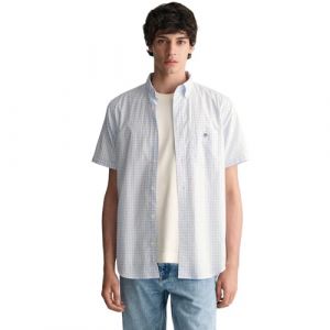 Gant (marque) Pour homme. Chemise ? manches courtes de coupe r?guli?re en popel