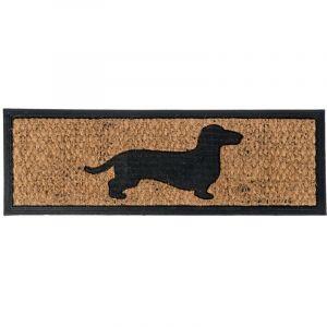 Paillasson Coco et Caoutchouc motif chien, 75 x 25 cm