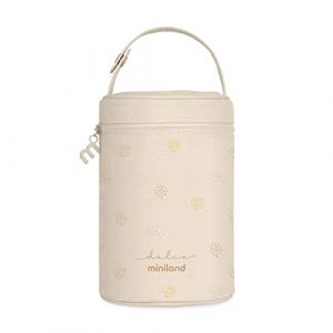Miniland Baby Thermibag Vanilla 700 ml. Couvercle isotherme avec poignée pour suspendre et transporter Idéal pour les thermos solides . Collection Dolce.
