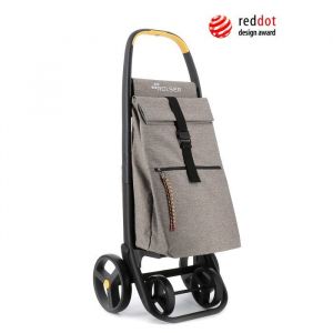 Rolser 8 PLUS ECOPEP - Chariot de course Pliable - 4 roues - Beige - Sac isotherme isolant, structure solide et maniable, grande capacité