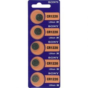 Image de Sony Pile bouton lithium CR 1220 40 mAh 3V 5 pcs