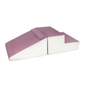 Set de 2 grands blocs en mousse blanc gris violet