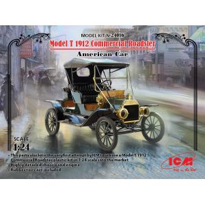 ICM Model T 1912 Commercial Roadster,america Car- 1:24e