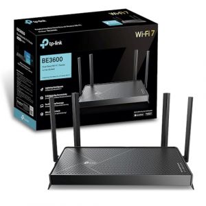 TP-Link Archer BE3600 Routeur WiFi 7, Vitesse jusqu&agrave; 3,6 Gbit/s, bi-Bande, 2 Ports 2.5G, USB 3.0, 4 antennes &agrave; Haute Performance, EasyMesh, WPA3, Contr&ocirc;le Parental, Antivirus int&eacute;gr&eacute;