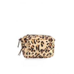 Image de Pieces Sac à main Sac bandoulière en cuir leopard F Jaune jaune - Taille Unique