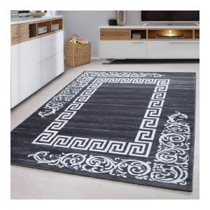 Allotapis Tapis baroque pour salon en polypropylène Aftas 80x150 Gris